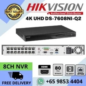 CCTV NVR Hikvision DS-7608NI-Q1-8P CCTV Camera Repair Replace CCTV NVR 8ch Web Access Mobile APP Hik-Connect P2P AcuSense