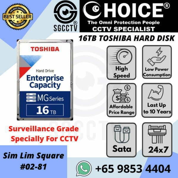 TOSHIBA Enterprise MG Series 16TB Business Gaming Video Storage Cloud PC Laptops