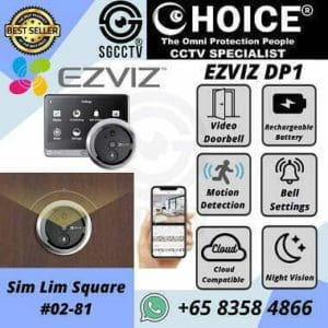 Video Door Bell Wireless Motion Detect Cloud Storage Night Vision Mobile App EZVIZ DP1