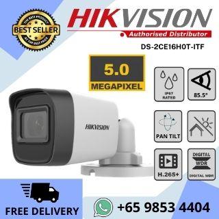 HIKVISION 5MP BULLET Camera DS-2CE16H0T-ITF Infrared IR 20m Full Weatherproof Outdoor Camera IP67 Repair Replace Security Camera CCTV Service n Maintenance