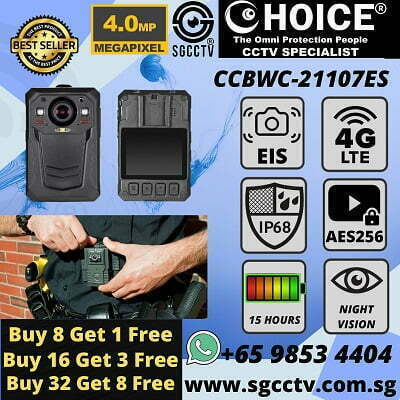 Body Worn Camera CCBWC-21107ES Whole Sale Police Camera Army Camera 4MP 4G WIFI AES256 15 hours BWC Police Body Worn Affordable Durable Body Cameras Electronic Image Stabilization EIS 电子防抖