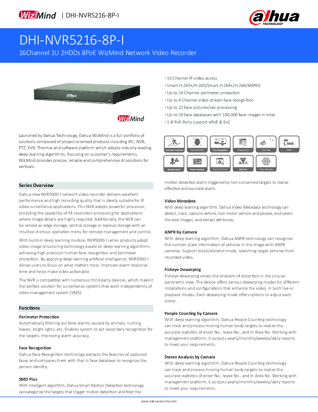 DAHUA 16CH NVR DHI-NVR4216-16P NVR5216-8P-IL 16PoE People Counting Network Recorder Security System CCTV Camera Singapore 5 DAHUA 16CH NVR DHI-NVR4216-16P NVR5216-8P-IL 16PoE People Counting Network Recorder Security System CCTV Camera Singapore - Image 5