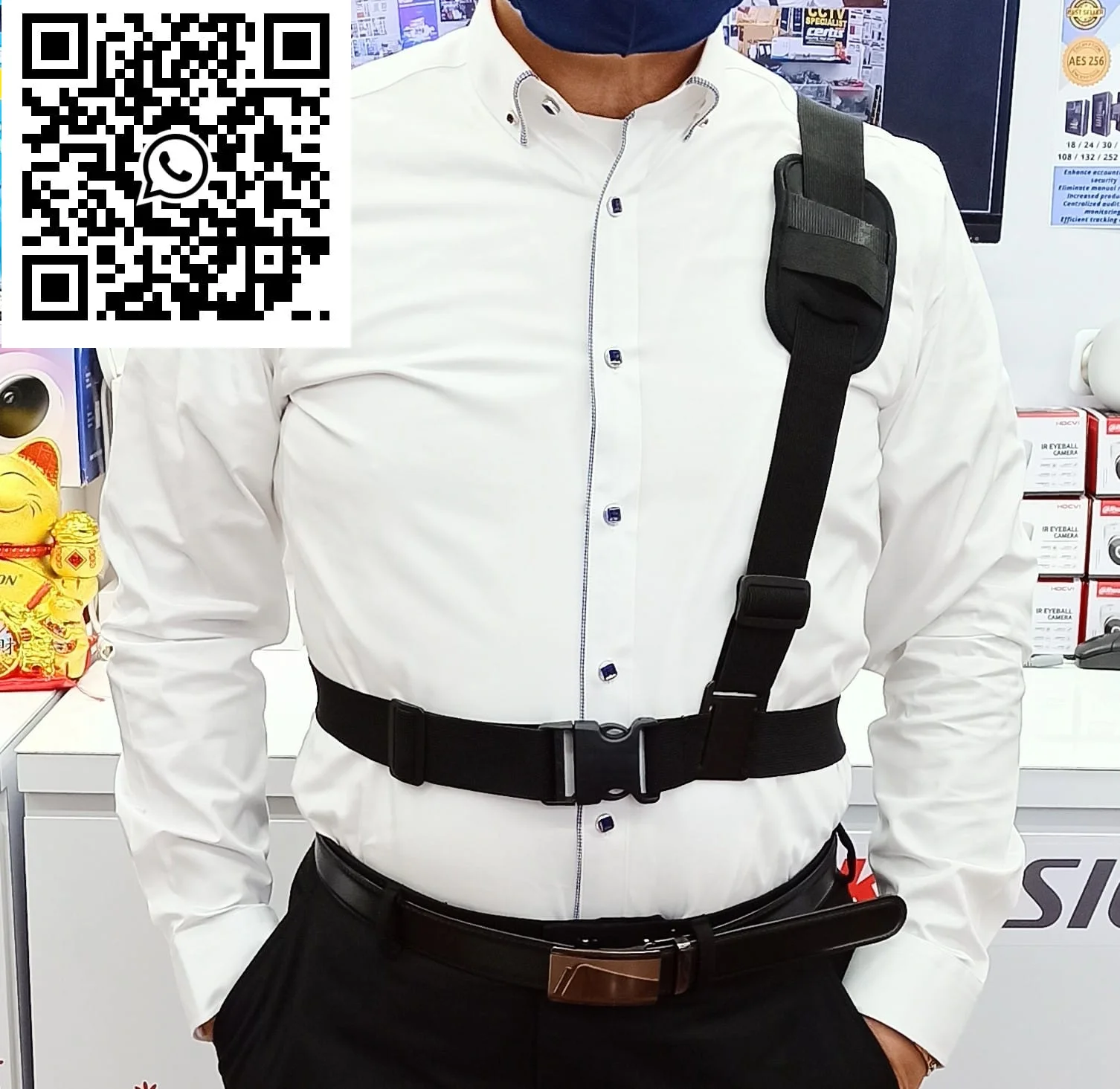 Body Worn Camera CCBW1W 95g Lite Weight Police Body Worn WIFI Live Stream Security Enforcement Public Harassment Video Evidence Mobile Camera School Security 4 Body Worn Camera Harness Single POLICE BODY WORN Security Officer Enforcement Agency Front
