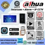 DAHUA Video Intercom DHI-VTH5221DW-S2 NIGHT VISION Touch Screen IP CCTV Security Monitor 14 Zones Wireless Alarm MINISTRY AGENCY CCTV MAINTENANCE HOSPITAL SCHOOL CAMERA INSTALLATION DAHUA CCTV AUTHORISED AGENT