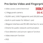 HIKVISION Face Detect DS-K1T501SF Video Fingerprint Terminal Door Access Control System Time Attendance Digital Magnetic Door Lock Office Warehouse Factory