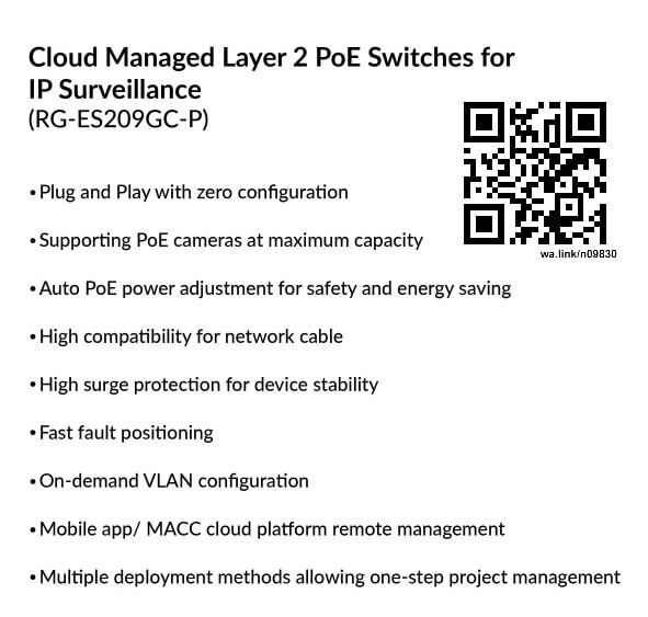 9-Port Gigabit Switch Smart Cloud Managed PoE