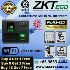 ZKTeco Access Control MB10-VL Facial Identification Face Detection Password Payroll Time Attendance Facial Recognition