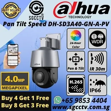 Dahua IVS Camera SD3A400-GN-A-PV Intelligent Video Solutions Full Color Sony Starvis IP66 2 Way Audio Tripwire Intrusion Lightning Proof Surge Protection Voltage Transient protection
