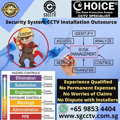 CCTV Installation Company Security Camera Installation Service Manpower Shortage Outsourcing Risk Management Risk Assessment Certified Work at Height