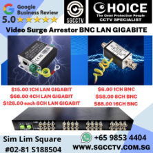 CCTV Camera Surge Protection BNC LAN Cheapest Surge Protective SPD CCTV Camera Lighting Protector Security Camera Repair Singapore