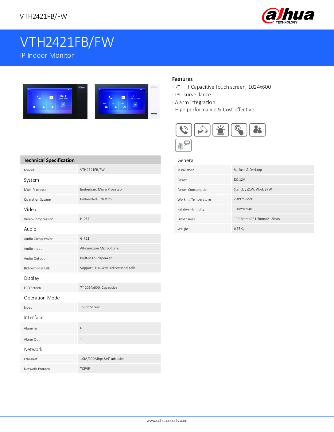 DAHUA VIDEO INTERCOM VTH2421FB IP Video Intercom apartment video intercom system Wire Video Intercom Installation Singapore 9 DAHUA VIDEO INTERCOM VTH2421FB IP Video Intercom apartment video intercom system Wire Video Intercom Installation Singapore - Image 9