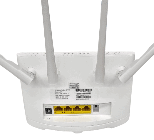 Router 4G SIM CARD CC4G2P Mobile CCTV Wireless Remote Surveillance CCTV Security System Router Best for Hawkers Kiosk Event Construction Worksite Internet 4G4P WHITE