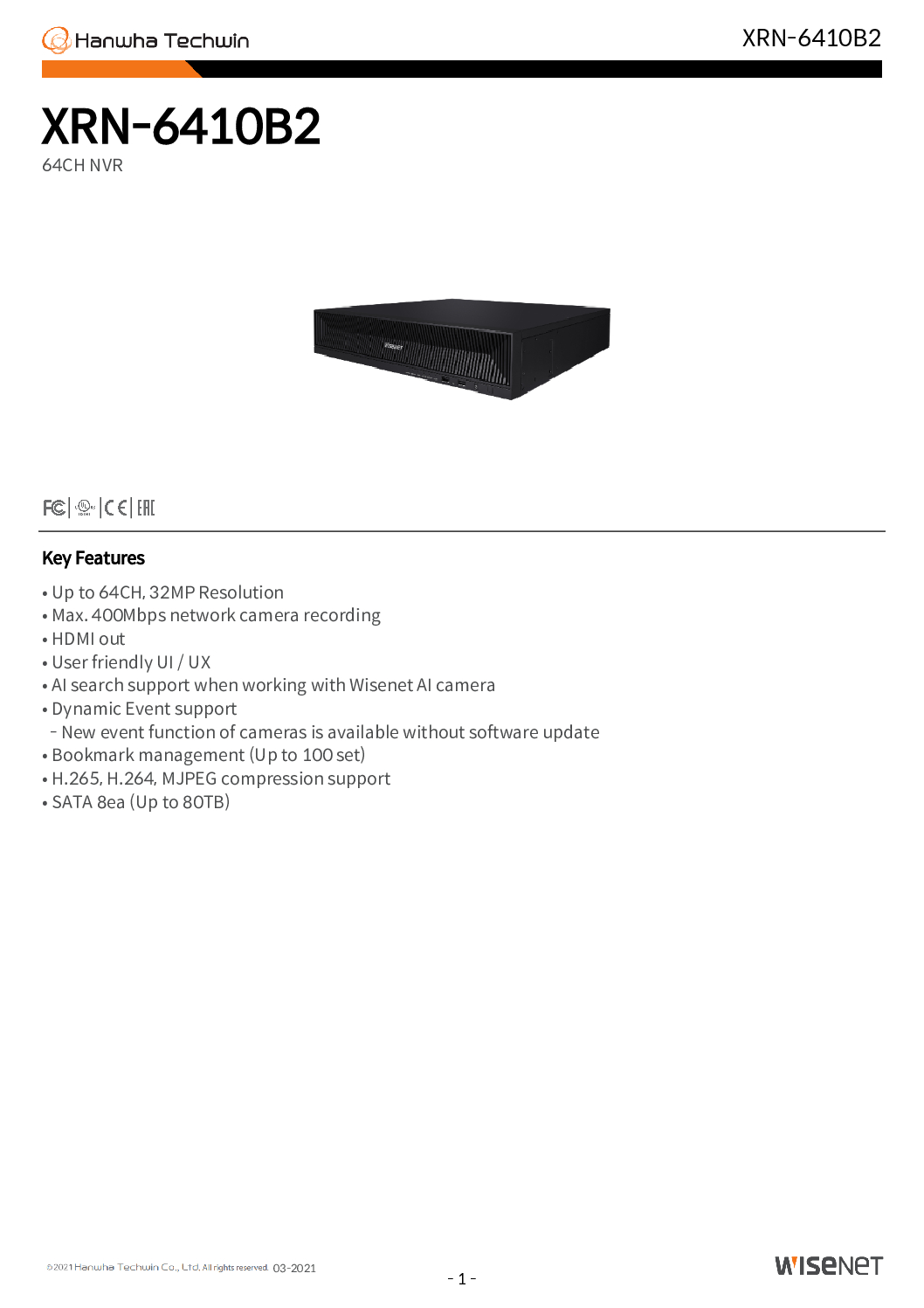 WISENET 64CH 8HDD NVR XRN-6410B2 Korea Samsung HANWHA Techwin Military Office Home Government CCTV Camera Security System 8 WISENET 64CH 8HDD NVR XRN-6410B2 Korea Samsung HANWHA Techwin Military Office Home Government CCTV Camera Security System - Image 8