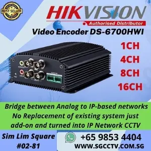 Hikvision Video Encoder DS-6700HWI Bridge between Analog to IP-based networks No Replacement of existing system just add-on and turned into IP Network CCTV
