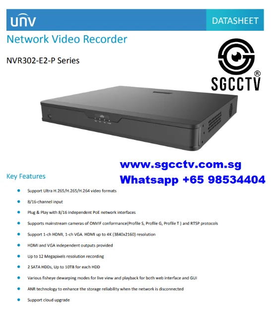 CCTV Camera Package 4MP-4CAM Uniview UNVP4 4MP 2K IP POE 4 Camera + 4CH PoE NVR + 2TB Storage Repair Replace CCTV DVR NVR