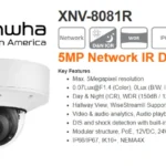 WISENET HANWHA DOME CAMERA XNV-8081R 5MP H.265 POE 23.6~9.4mm motorized lens IP66 Samsung Military Sensitive Office Home Mall Government Agency CCTV Camera NVR