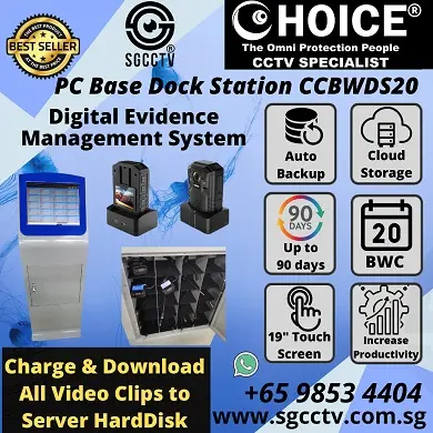 CHOICE BODY WORN CAMERA BC607 AES256 Video Encryption Voice Intercom External Camera Live Video Streaming Body Security Camera