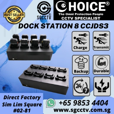CHOICE Dock Station Charger DSN07-F Body Worn Camera Charger Fast Charger Public Harassment Security Officer Enforcement Officer