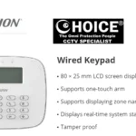 HIKVISION ALARM Wired Keypad DS-PK-L Wired Connectivity Numeric Keypad Backlit Display Tamper Detection Arming/Disarming Security Alarm Home Alarm System
