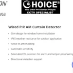 HIKVISION ALARM Wired PIR AM Curtain Detector DS-PDC10AM-VG3 Versatile Mounting Options Adjustable Sensitivity Weatherproof Design Integration with Alarm Systems Wireless Security Alarm Home Alarm System