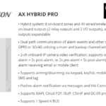 HIKVISION ALARM AX HYBRID PRO DS-PHA48-EP HYBRID FUNCTIONALITY HIGH-RESOLUTION RECORDING MULTIPLE CHANNELS REMOTE Wireless Security Alarm Home Alarm System