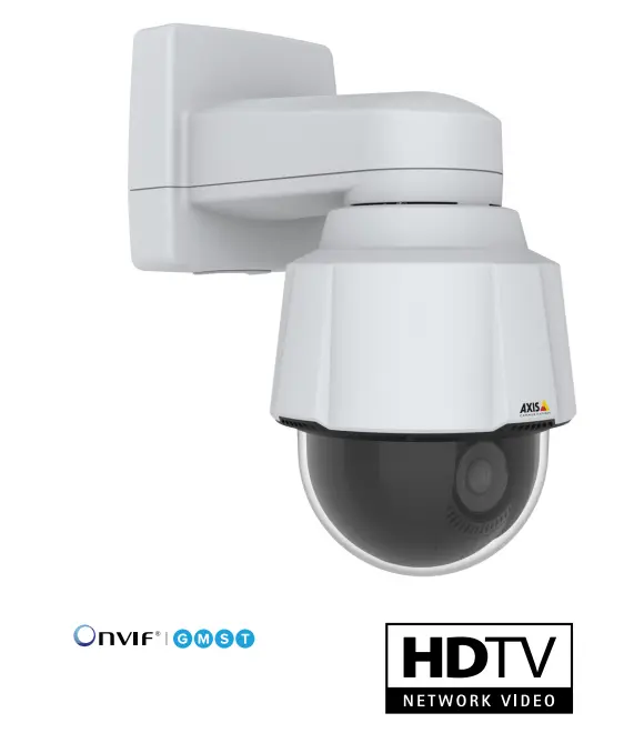 AXIS CCTV Camera Pan Tilt Zoom (PTZ) P5655–E HDTV 1080p with 32x optical zoom Forensic WDR and Lightfinder 2.0 Focus recall and EIS Signed firmware and secure boot