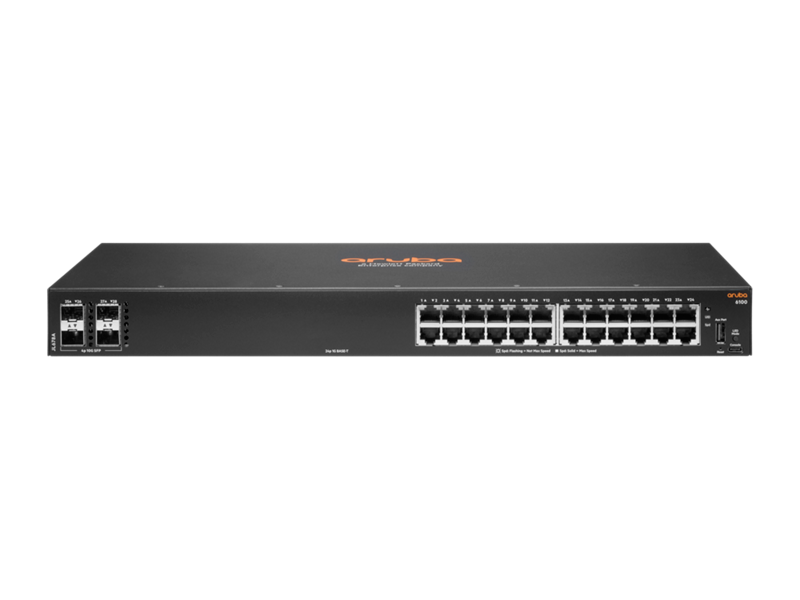 HPE Aruba Networking CX 6100 24G 4SFP+ Switch JL678A Port Configuration Scalability Advanced Security Quality of Service (QoS) High Availability Management Options IPV6 SUPPORT