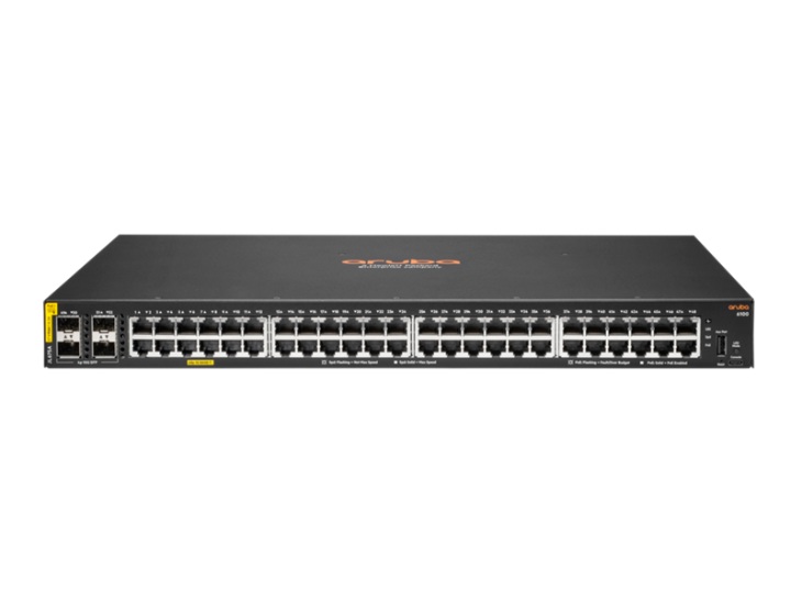 HPE Aruba Networking CX 6100 48G Class4 PoE 4SFP+ 740W Switch R9Y04A Port Configuration High Power Budget SFP+ Uplinks Scalability Advanced Security High Availability Management Options