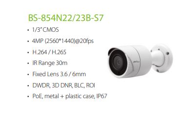 ZKTECO Lite Series IP Camera BS-854N22/23B-S7 High Definition Video Quality Varifocal Lens Video Compression Day/Night Functionality SGCCTV SECURITY PACKAGE CCTV Camera Installation Singapore