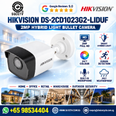HIKVISION DS-2CD1023G2-LIDUF 2MP Hybrid Light 24x7 Colour Human Detection Bullet Camera Outdoor Weatherproof IP67 Built-in microphone 1 HIKVISION DS-2CD1023G2-LIDUF 2MP Hybrid Light 24x7 Colour Human Detection Bullet Camera Outdoor Weatherproof IP67 Built-in microphone
