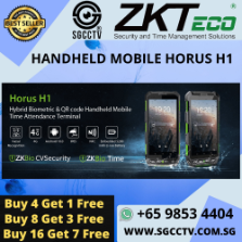 ZKTECO Portable Time Attendance Terminal HORUS H1 Portable Design Biometric Verification RFID Card Reader Communication LCD Display