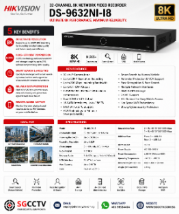 HIKVISION NVR RAID DS-9632NI-I16 CCTV SERVER Security system supplier Security system installation CCTV Security Camera Singapore
