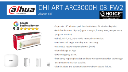 DAHUA SECURITY ALARM DHI-ART-ARC3000H-03-FW2 Security System Installation WIRELESS ALARM Singapore HOME ALARM System