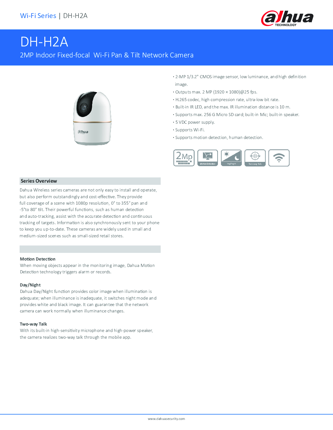 DAHUA WIFI IP CAMERA DH-H2A Security System Installation 2MP Pan Tilt CCTV Camera Singapore Wireless CCTV for Home Mobile App DMSS 6 DAHUA WIFI IP CAMERA DH-H2A Security System Installation 2MP Pan Tilt CCTV Camera Singapore Wireless CCTV for Home Mobile App DMSS - Image 6