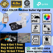 TP-LINK 4MP WIFI Bullet C340-W Full-Color IP66 Outdoor Network IPC Home Security Office Surveillance Retail Security Cameras Installation