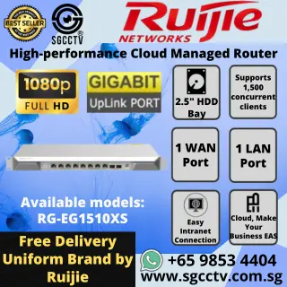 Ruijie Router RG-EG1510XS 1xWAN Port 1x LAN Port CCTV ROUTER SINGAPORE Router Repair Replace NEW