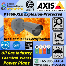 AXIS Explosion-Protected Bullet Camera P1468-XLE Forensic Cybersecurity CCTV Store Security System Singapore AXIS Camera Repair Replace