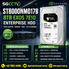 SEAGATE Exos X18 8TB Enterprise HDD ST8000NM017B HARDDISK REPAIR REPLACE Sim Lim Square High-capacity density RAID storage