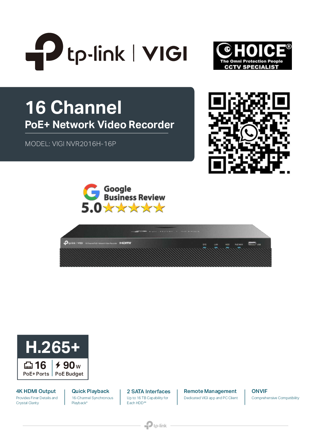 TP-Link VIGI NVR2016H-16P 16CH NVR with 16 PoE ports H.265+ 4K output AI smart detection Repair & Replace Singapore YC 11 TP-Link VIGI NVR2016H-16P 16CH NVR with 16 PoE ports H.265+ 4K output AI smart detection Repair & Replace Singapore YC - Image 11