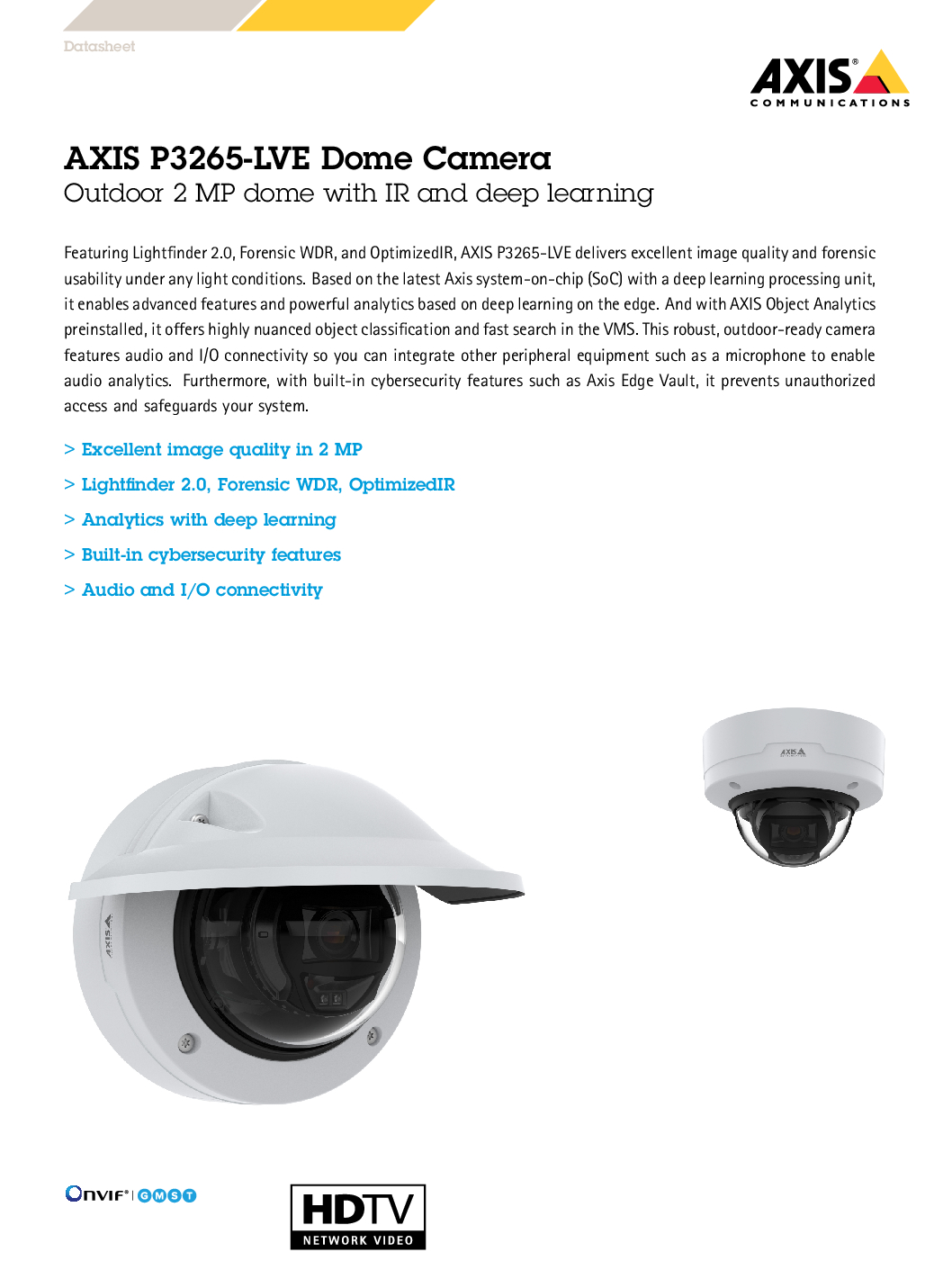 AXIS P3275-LVE 2MP Outdoor Dome Camera AI analytics Forensic WDR IR night vision, Lightfinder 2.0 Axis Zipstream Repair replace Singapore 6 AXIS P3275-LVE 2MP Outdoor Dome Camera AI analytics Forensic WDR IR night vision, Lightfinder 2.0 Axis Zipstream Repair replace Singapore - Image 6