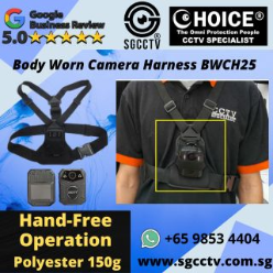 Body Worn Camera Lanyard BWCP22 Hand-Free Camera Enclosure Neck Wearing Casing Enforcement Public Harassment Video Evidence 7 Body Worn Camera Harness BWCH25 Securely holds your camera at chest level for a stable shake-free recording experience Police Singapore