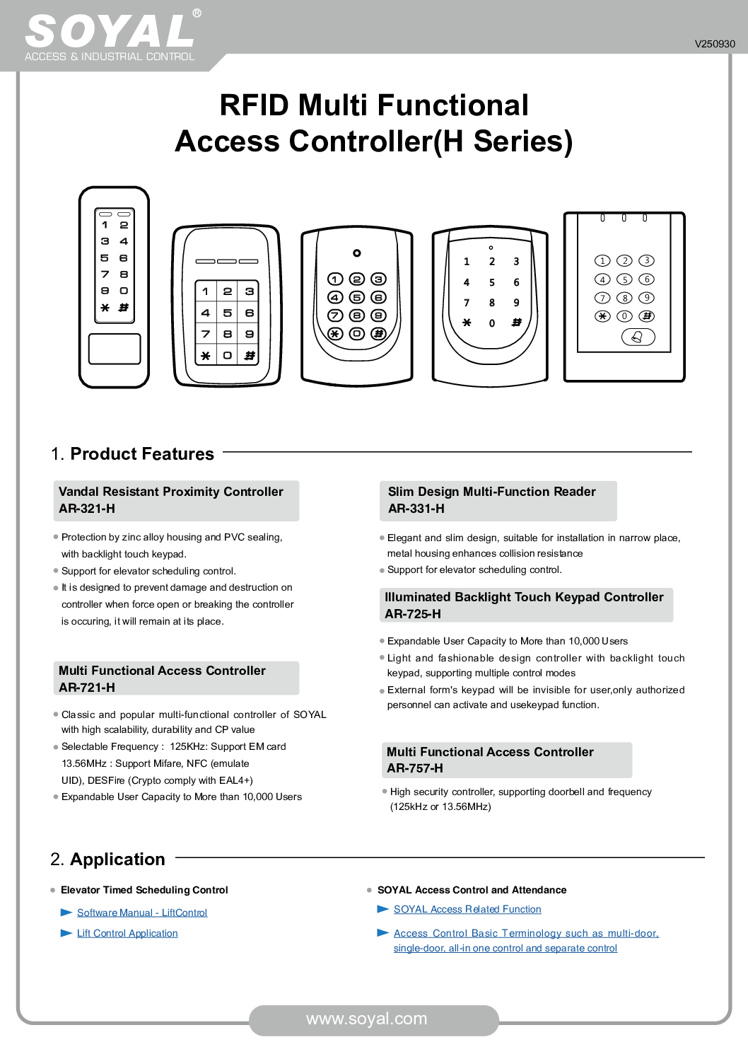 SOYAL Door Access Control AR-727H Door Entry Repair Replace Singapore Security System Supplier Security System Installation Service 6 SOYAL Door Access Control AR-727H Door Entry Repair Replace Singapore Security System Supplier Security System Installation Service - Image 6