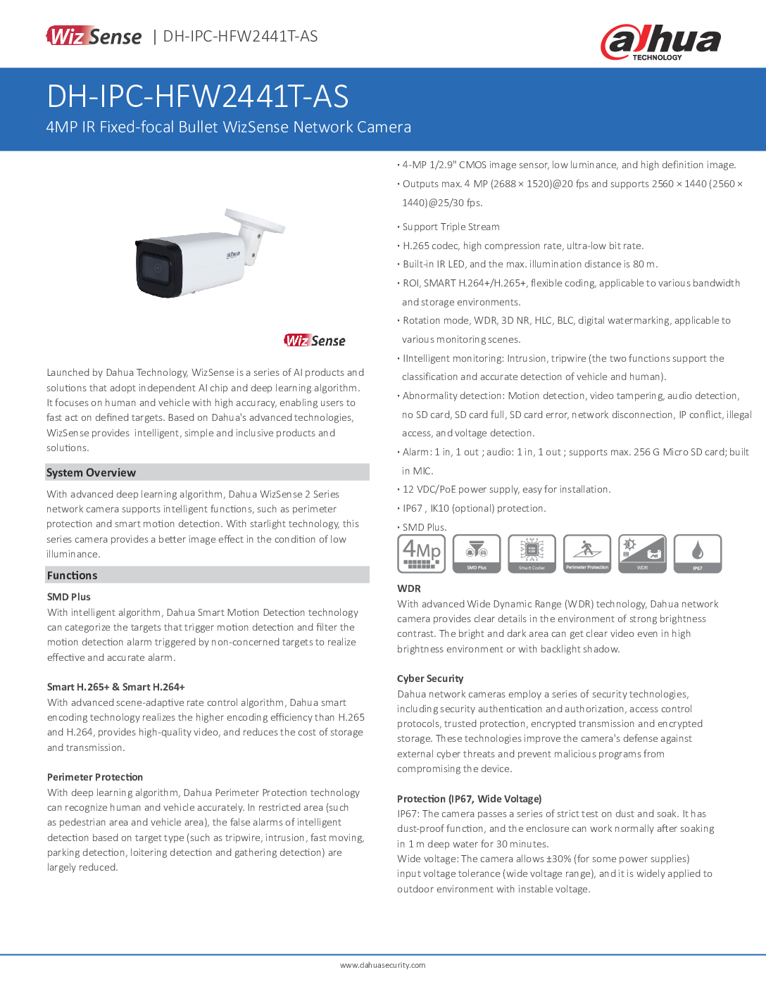 DAHUA IPC-HFW2441T-AS 4MP VA AI Bullet IP67 MIC Construction Renovation CCTV Camera 4G H.265 4MP 24/7 Repair Replace Singapore 10 DAHUA IPC-HFW2441T-AS 4MP VA AI Bullet IP67 MIC Construction Renovation CCTV Camera 4G H.265 4MP 24/7 Repair Replace Singapore - Image 10