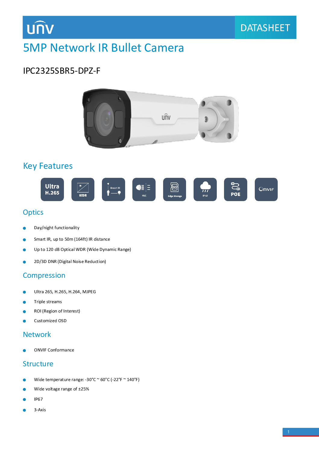 UNV UNIVIEW 5MP Bullet Camera IPC2325SBR5-DPZ-F EZStation EZView EZLive POE Outdoor IP67 CCTV Camera Installation Repair Replace 5 UNV UNIVIEW 5MP Bullet Camera IPC2325SBR5-DPZ-F EZStation EZView EZLive POE Outdoor IP67 CCTV Camera Installation Repair Replace - Image 5