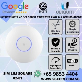 UBIQUITI UNIFI U7-PRO WiFi-7 AP Ceiling-mounted 6-Spatial streams 6GHz interference-free Best Speed Access Point Router Upgrade Repair