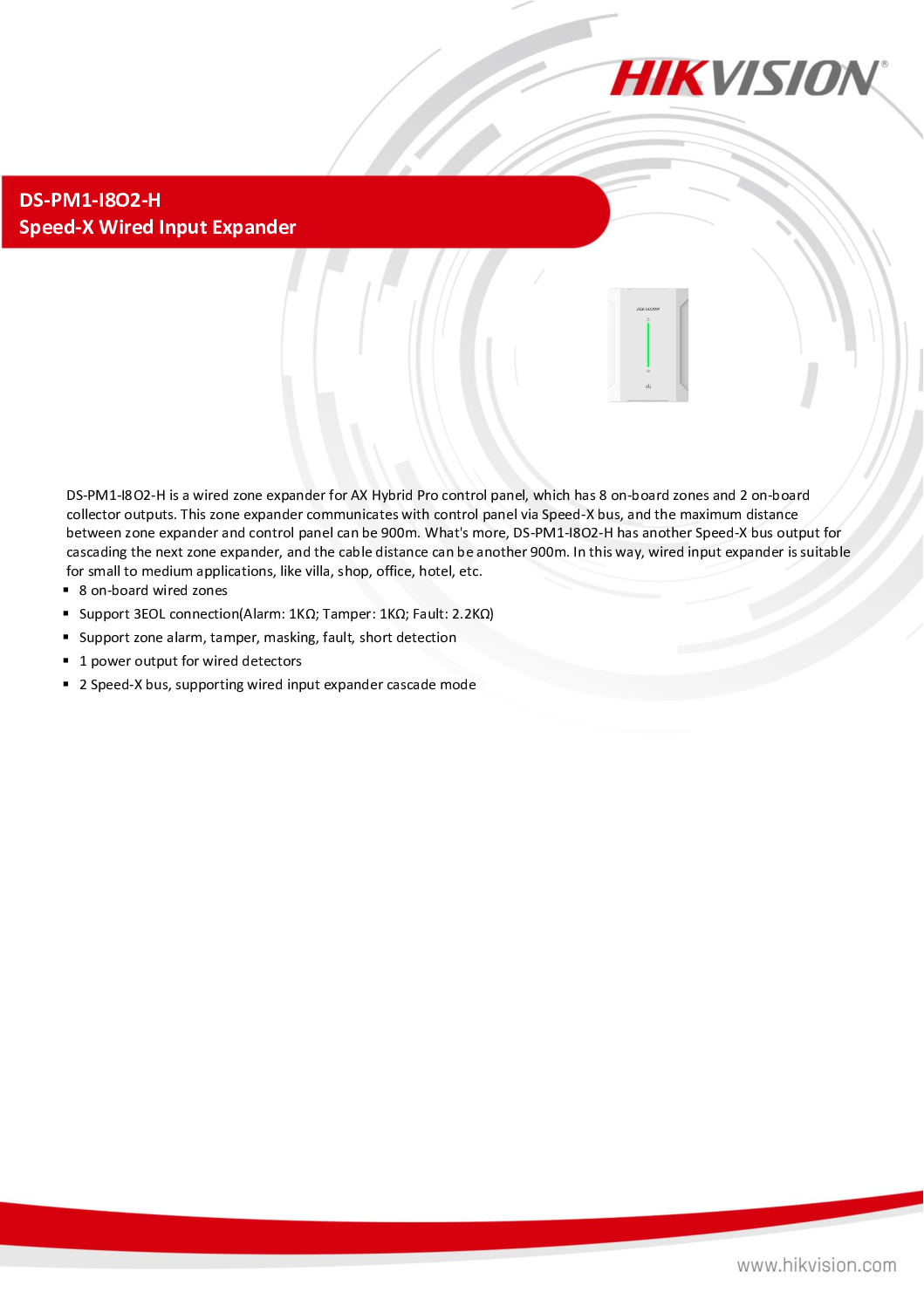 HIKVISION Expander RS485 8-input DS-PM-RSI8 DS-PM1-I8O2-H O-STD Wired Input Expander Cascade CCTV Security Camera Singapore 13 HIKVISION Expander RS485 8-input DS-PM-RSI8 DS-PM1-I8O2-H O-STD Wired Input Expander Cascade CCTV Security Camera Singapore - Image 13