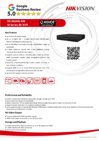 HIKVISION DS-9664NI-M8 64ch NVR 32MP support 8MP 4K CCTV Cameras RAID 0 1 5 6 10 Repair Replace CCTV NVR Hik-Connect 8 sata HDD 1 HIKVISION DS-9664NI-M8 64ch NVR 32MP support 8MP 4K CCTV Cameras RAID 0 1 5 6 10 Repair Replace CCTV NVR Hik-Connect 8 sata HDD