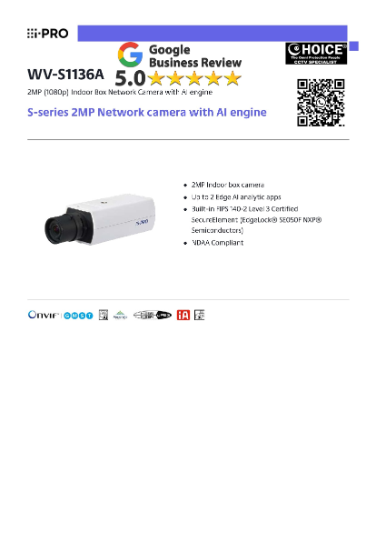 IPRO PANASONIC WV-S1136A 2MP Box POE Camera AI engine AI Sound Gunshot Yell Horn Glass Break NDAA compliant iPro CCTV Singapore 1 IPRO PANASONIC WV-S1136A 2MP Box POE Camera AI engine AI Sound Gunshot Yell Horn Glass Break NDAA compliant iPro CCTV Singapore
