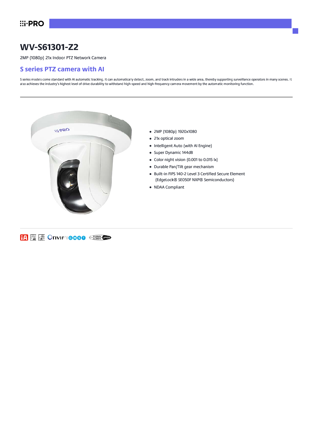 IPRO PANASONIC WV-S61301-Z2 PTZ 21x optical zoom AI engine Color night vision NDAA compliant CCTV Camera Repair Service Singapore 12 IPRO PANASONIC WV-S61301-Z2 PTZ 21x optical zoom AI engine Color night vision NDAA compliant CCTV Camera Repair Service Singapore - Image 12