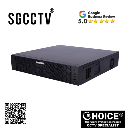 UNV UNIVIEW NVR508-64B 64 CH Network Video Recorder Maximum resolution 16Mpx Space for 8 hard disks VGA and HDMI 4K output NEW